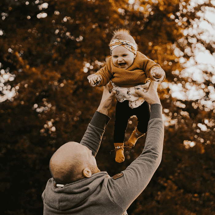 Fotografie tatínka a dítěte